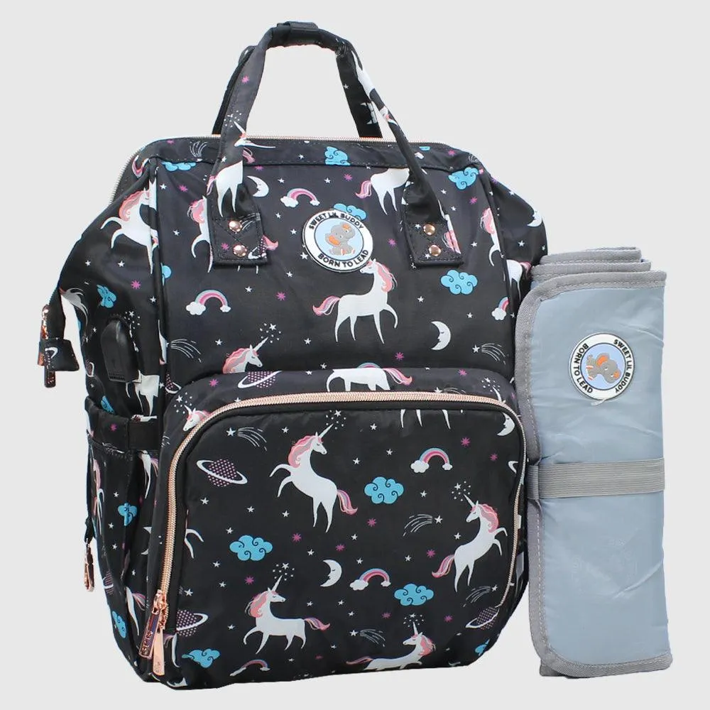 Unicorn Sweet Lil Buddy Galaxy Classic Baby Diaper Bag